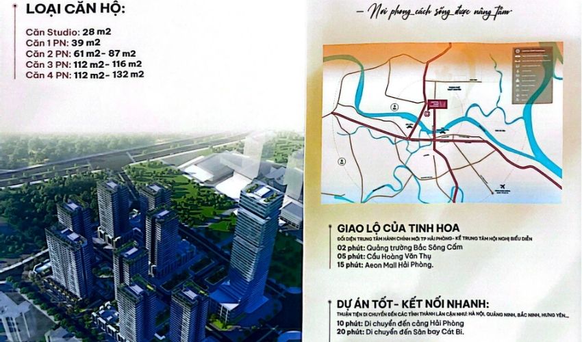 Central Point tọa lạc ngay đối diện Trung tâm Chính trị – Hành chính mới của TP. Hải Phòng