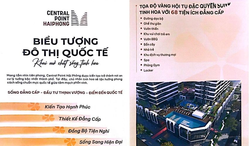 Hệ thống tiện ích đẳng cấp tại Central Point Hải Phòng